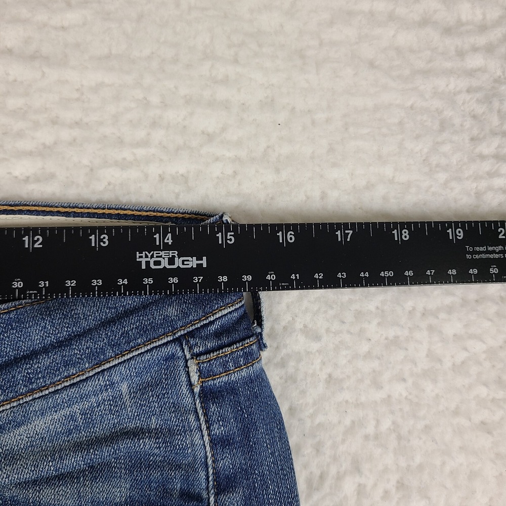 Rag Bone Jeans Womens 27 Skinny Distress‎ Little Five Medium Wash Blue - Picture 4 of 14